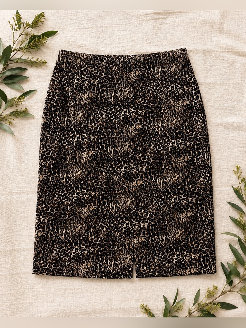 Talbots Velvet Leopard Skirt | Chic Day-to-Night Statement Piece